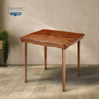 Tavolo da gioco pieghevole tradizionale compatto MECO Stakmore con bordo smerlato, Fruitwood