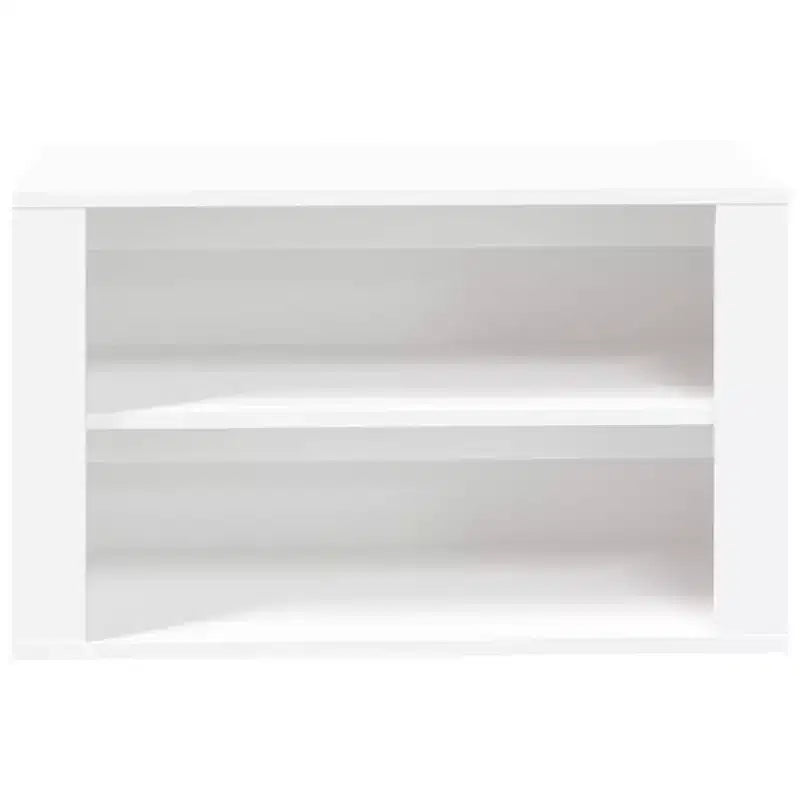 vidaXL Scarpiera Bianca in Legno Ingegnerizzato Scarpiera Standard Rettangolare