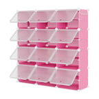 Scarpiera a 8 Ripiani a Tripla Colonna con Ganci, Scaffale Organizzatore di Calzature Extra Large a 24 Scomparti Autoportante per Guardaroba e Ingresso di Famiglia, Nero