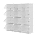 Scarpiera a 8 Ripiani a Tripla Colonna con Ganci, Scaffale Organizzatore di Calzature Extra Large a 24 Scomparti Autoportante per Guardaroba e Ingresso di Famiglia, Nero