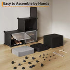Scarpiera a 8 Ripiani a Tripla Colonna con Ganci, Scaffale Organizzatore di Calzature Extra Large a 24 Scomparti Autoportante per Guardaroba e Ingresso di Famiglia, Nero