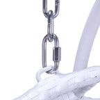 Sedia a dondolo sospesa a forma di uovo con struttura in metallo, telaio in vimini e cuscino – Beige / Blu carbone / Bianco / Blu / Bianco antico / Marrone / Tela, 2 posti