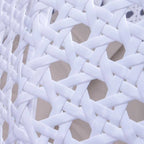 Sedia a dondolo sospesa a forma di uovo con struttura in metallo, telaio in vimini e cuscino – Beige / Blu carbone / Bianco / Blu / Bianco antico / Marrone / Tela, 2 posti
