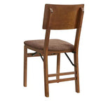 Stakmore Confezione da 2 sedie pieghevoli Aztec, finitura Fruitwood, completamente assemblate, struttura in legno
