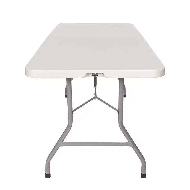 Tavolo pieghevole a metà Hampden Furnishings, collezione Baldwin, 76x183 cm, grigio: portatile, robusto, senza montaggio, 5 anni di garanzia