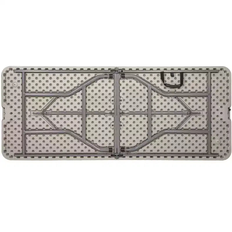 Tavolo pieghevole a metà Hampden Furnishings, collezione Baldwin, 76x183 cm, grigio: portatile, robusto, senza montaggio, 5 anni di garanzia