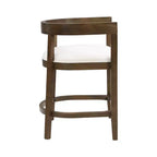 Christopher Knight Home Set di 2 sgabelli da bar alti 64 cm Gina imbottiti in legno di gomma, noce