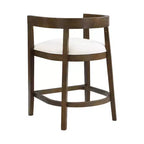 Christopher Knight Home Set di 2 sgabelli da bar alti 64 cm Gina imbottiti in legno di gomma, noce