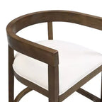 Christopher Knight Home Set di 2 sgabelli da bar alti 64 cm Gina imbottiti in legno di gomma, noce