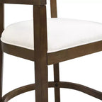 Christopher Knight Home Set di 2 sgabelli da bar alti 64 cm Gina imbottiti in legno di gomma, noce