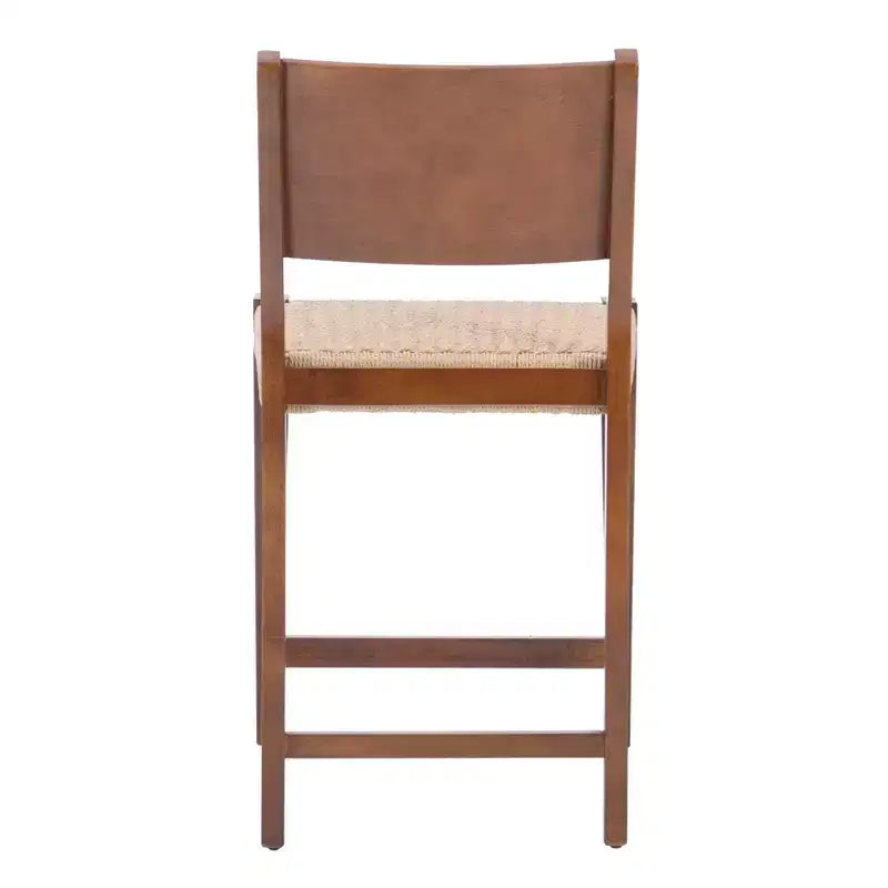 Set di 2 sgabelli da bar Clara eagra, altezza bancone, 74 cm, finitura legno marrone - Powell