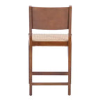 Set di 2 sgabelli da bar Clara eagra, altezza bancone, 74 cm, finitura legno marrone - Powell