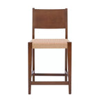 Set di 2 sgabelli da bar Clara eagra, altezza bancone, 74 cm, finitura legno marrone - Powell