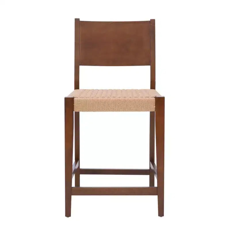 Set di 2 sgabelli da bar Clara eagra, altezza bancone, 74 cm, finitura legno marrone - Powell