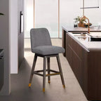 Sgabello da bar girevole Armen Living Amalie da 40" grigio