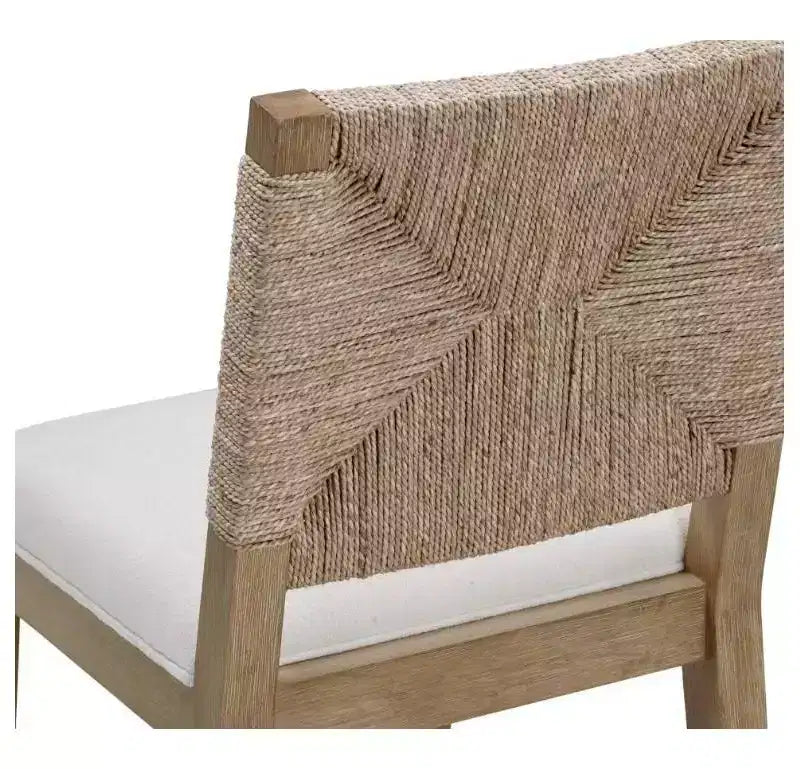 Nathan James Set di 2 Sgabelli da Bancone Beacon in Alghe Marine e Bouclé Crema