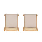 Set di 2 sgabelli da bar Powell Bessie Cane Natural