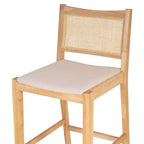 Set di 2 sgabelli da bar Powell Bessie Cane Natural