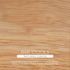 Set di 2 sgabelli da bar Powell Bessie Cane Natural