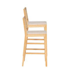 Set di 2 sgabelli da bar Powell Bessie Cane Natural