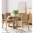 Nathan James Set of 4 Cohen Faux Leather Dining Chair Brown
