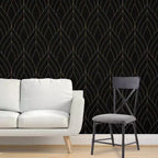Edina 18" Dining Chairs Gray Fabric, Oak and Sandy Black - Acme Furniture: Leather Upholstery, Metal Frame, No Assembly Required