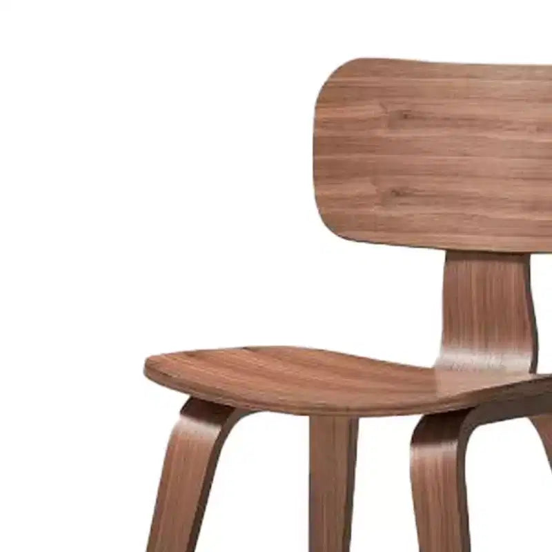 Sedia da pranzo Casson di Acme Furniture da 46,5 cm con finitura noce: seduta curva, struttura in legno