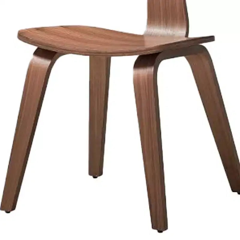 Sedia da pranzo Casson di Acme Furniture da 46,5 cm con finitura noce: seduta curva, struttura in legno