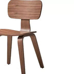Sedia da pranzo Casson di Acme Furniture da 46,5 cm con finitura noce: seduta curva, struttura in legno