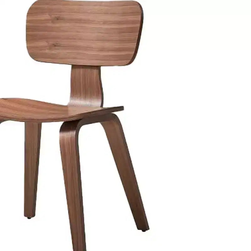 Sedia da pranzo Casson di Acme Furniture da 46,5 cm con finitura noce: seduta curva, struttura in legno