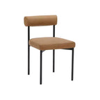 Sedia da pranzo Nathan James Dahlia in metallo moderno: imbottita, design italiano, struttura robusta