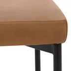 Sedia da pranzo Nathan James Dahlia in metallo moderno: imbottita, design italiano, struttura robusta