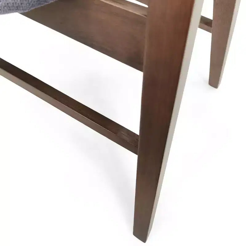Christopher Knight Home Set di 2 Sedie da Pranzo Imbottite Stocker Grigio Scuro/Noce