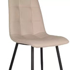 Brassex Set di 2 sedie da pranzo Mario beige