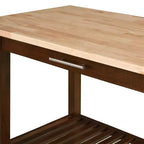 Breighton Home Designs2Go Isola per preparazione cucina a 3 livelli con cassetto in espresso/blocco macellaio