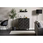 Armadio contenitore South Shore Oxford a 2 ante, quercia nera/grigio scuro