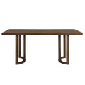 Christopher Knight Home Nicholas 69" Rubberwood Modern 6 Seater Rectangle Dining Table Walnut