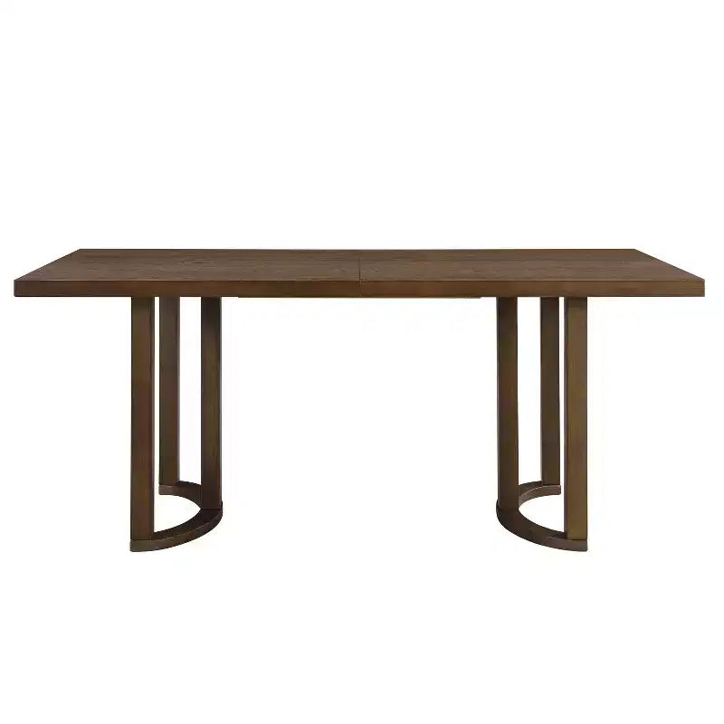 Christopher Knight Home Nicholas 69" Rubberwood Modern 6 Seater Rectangle Dining Table Walnut
