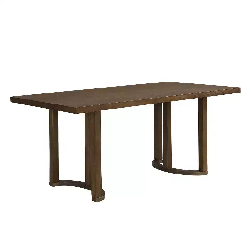 Christopher Knight Home Nicholas Tavolo da pranzo rettangolare moderno 6 posti in legno di caucciù da 69" Noce
