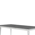 Tavolo da pranzo Katia da 90" grigio rustico e bianco anticato - Acme Furniture: Allungabile, 8 posti