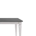 Tavolo da pranzo Katia da 90" grigio rustico e bianco anticato - Acme Furniture: Allungabile, 8 posti