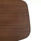 HOMES: Inside + Out Set da pranzo ovale Sandy Cove Mid-Century Modern 7 pezzi, noce