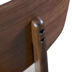 HOMES: Inside + Out Set da pranzo ovale Sandy Cove Mid-Century Modern 7 pezzi, noce