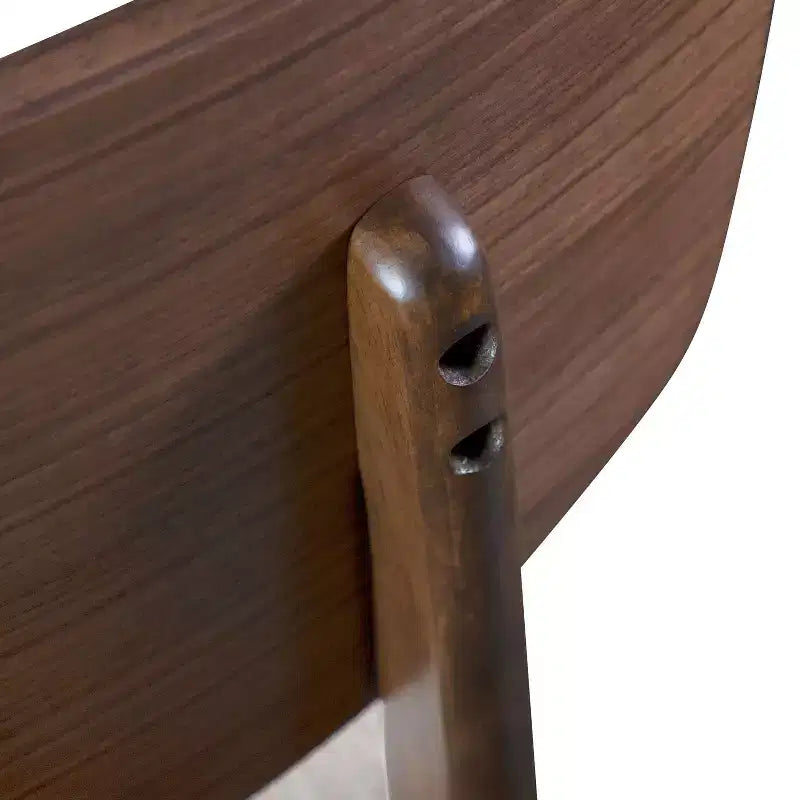 HOMES: Inside + Out Set da pranzo ovale Sandy Cove Mid-Century Modern 7 pezzi, noce