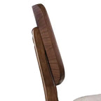 HOMES: Inside + Out Set da pranzo ovale Sandy Cove Mid-Century Modern 7 pezzi, noce