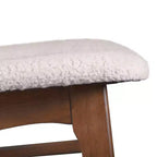 HOMES: Inside + Out Set da pranzo ovale Sandy Cove Mid-Century Modern 7 pezzi, noce