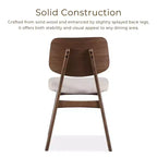 HOMES: Inside + Out Set da pranzo ovale Sandy Cove Mid-Century Modern 7 pezzi, noce
