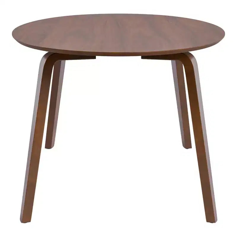 HOMES: Inside + Out Set da pranzo ovale Sandy Cove Mid-Century Modern 7 pezzi, noce