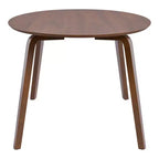 HOMES: Inside + Out Set da pranzo ovale Sandy Cove Mid-Century Modern 7 pezzi, noce