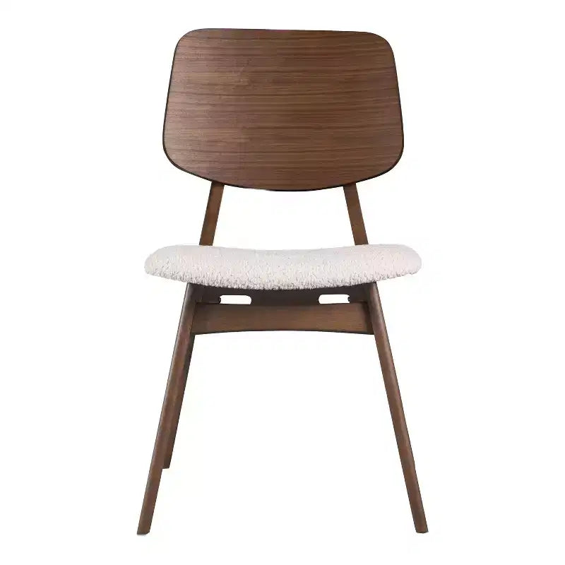 HOMES: Inside + Out Set da pranzo ovale Sandy Cove Mid-Century Modern 7 pezzi, noce